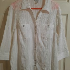 CJ Banks lightweight stretch top